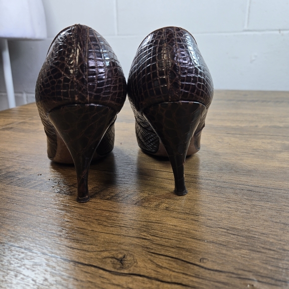 Vtg 40s 50s Alligator Heels - Picture 12 of 12